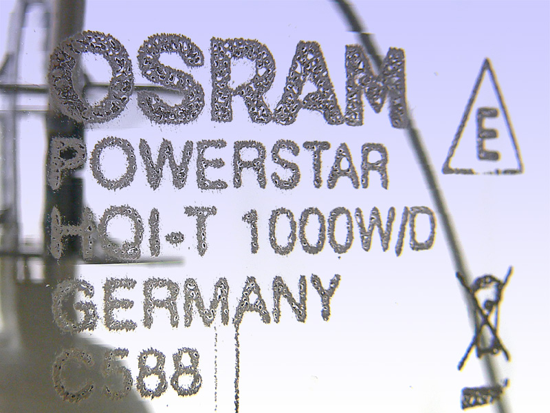 OSRAM POWERSTAR HQI-T 1000W/D GERMANY C588