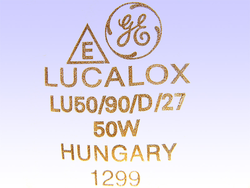 LUCALOX LU50/90/D/27 50W HUNGARY 1299