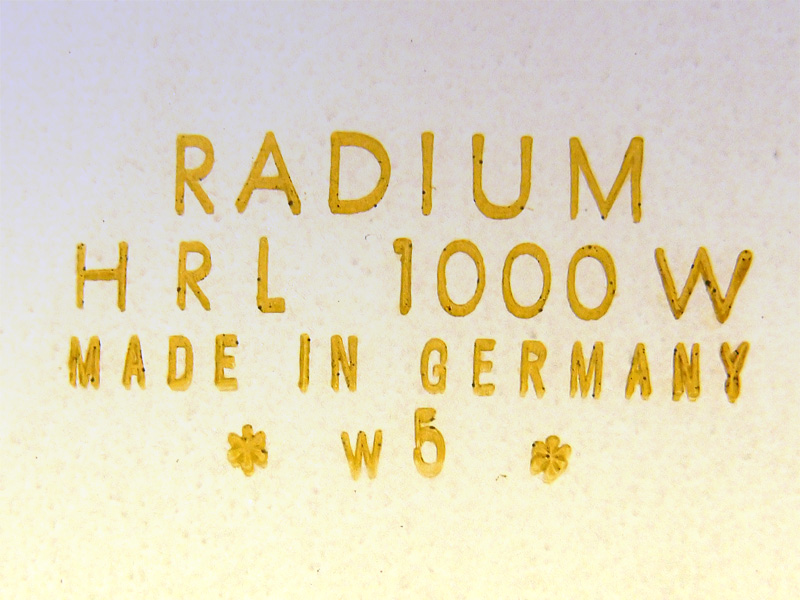 RADIUM HRL 1000W GERMANY w5