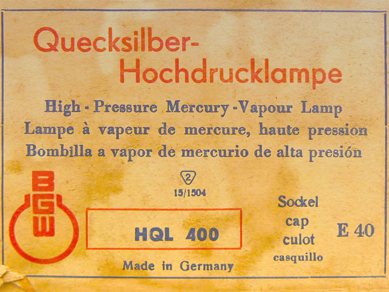 BGW HQL 400 X 33