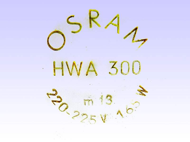 OSRAM HWA 300 220-225V 165W m13