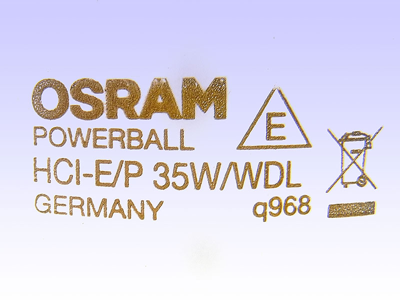 OSRAM HCI-E/P 35W/WDL q968