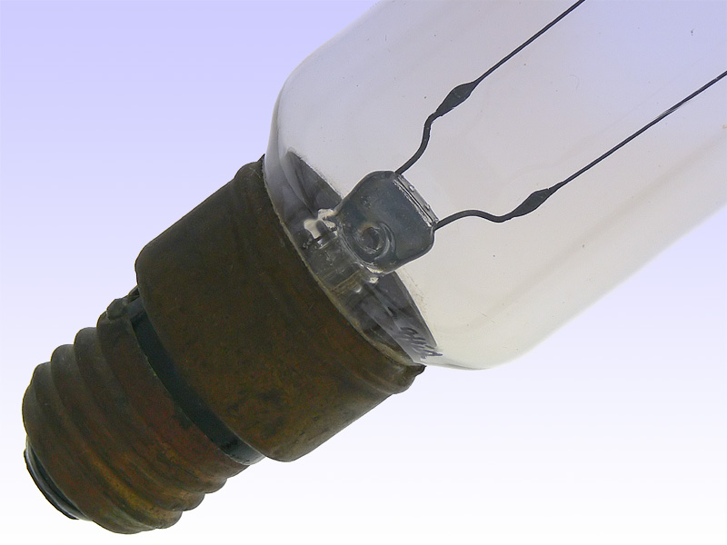 große unbek. Kohlefadenlampe