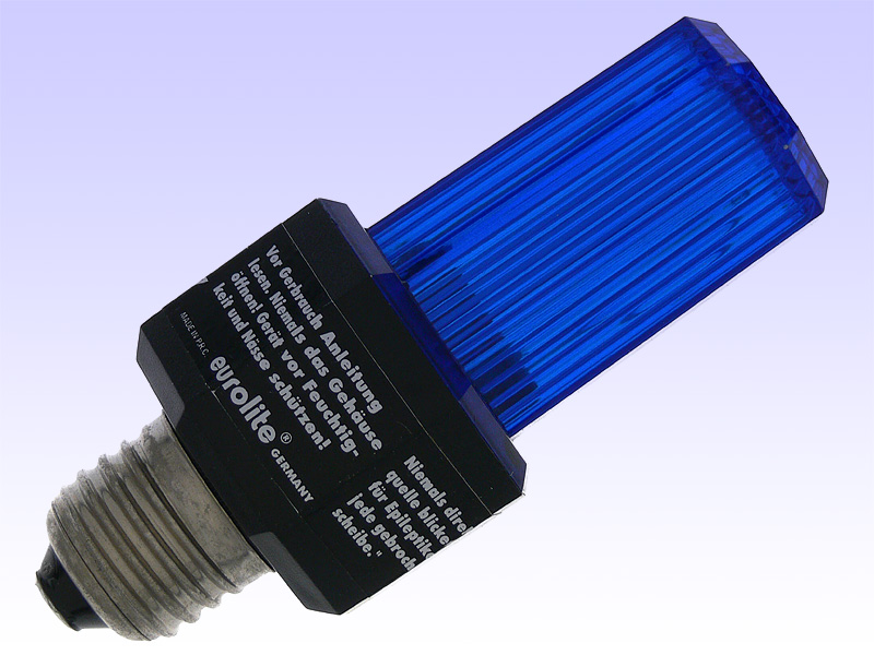 EUROLITE kompakte Blitzlampe E27 blau