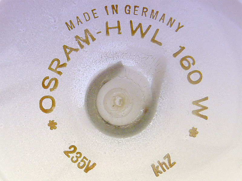 OSRAM HWL 160W 235V khZ GERMANY