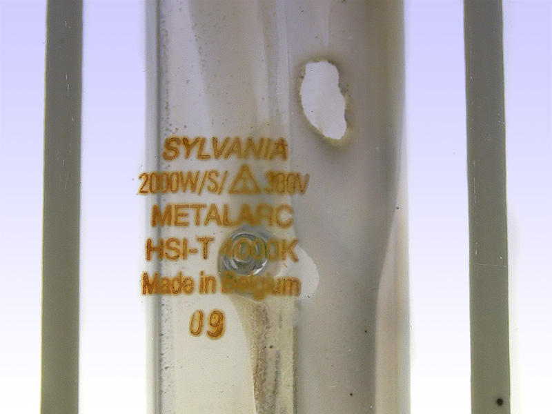 SYLVANIA 2000W/S/380V METALARC HSI-T 4000K 09 Form