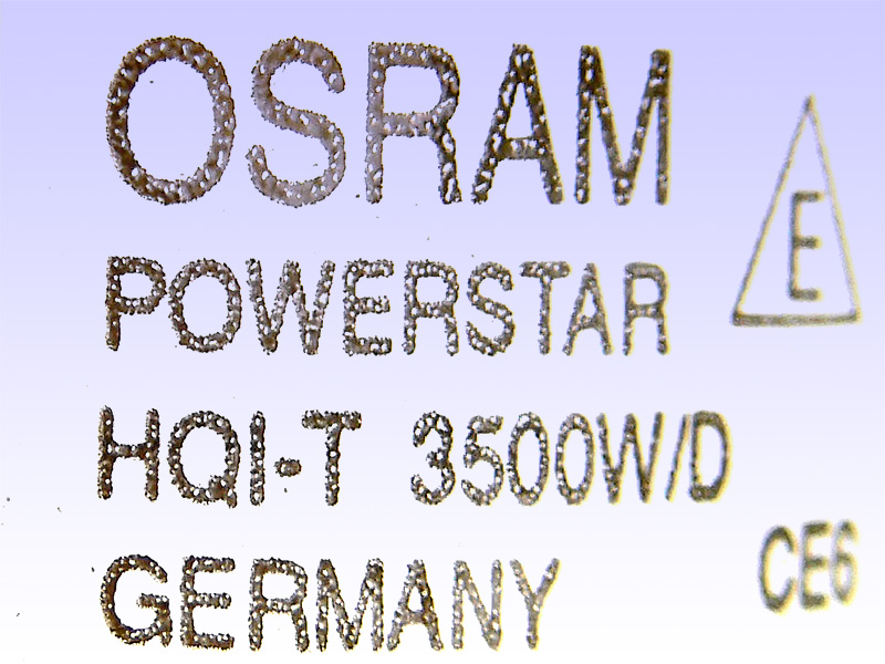 OSRAM POWERSTAR HQI-T 3500/D CE6 GERMANY