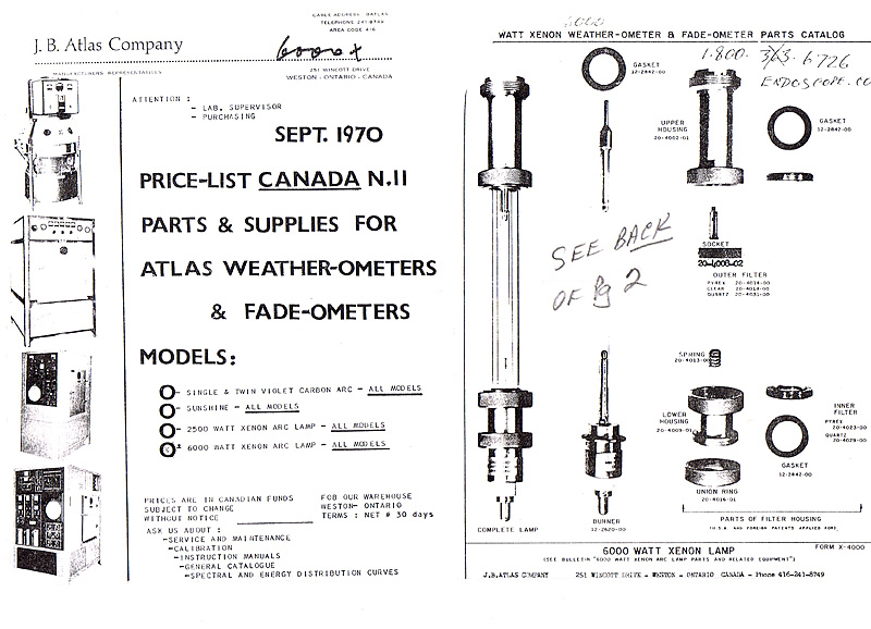 ATLAS 12-2620 6000W XENON BURNER TUBE