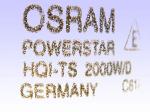 OSRAM POWERSTAR HQI-TS 2000W/D C618 germany