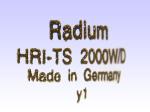 RADIUM HRI-TS 2000W/D y1