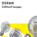 OSRAM Lichtwurflampen 1955